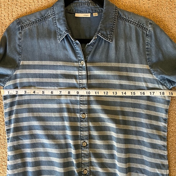 Halogen chambray stripe button down - Picture 6 of 8
